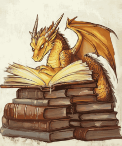 Fantasy Dragon Book Diamond Painting