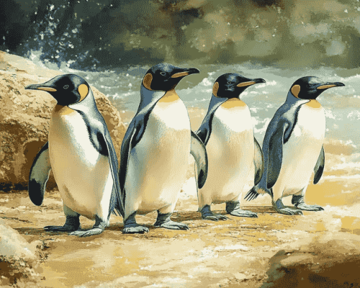 Fantasy Fairy Penguins Diamond Painting