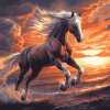 Fantasy Horse Sunset Diamond Painting