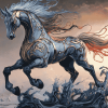 Fantasy Sleipnir Animation Diamond Painting