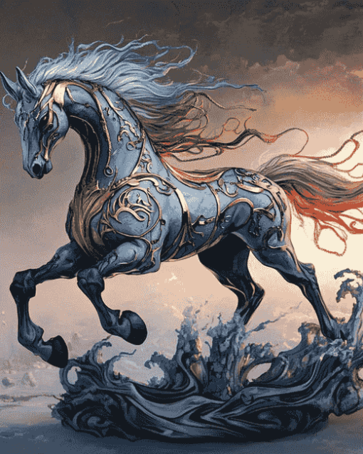 Fantasy Sleipnir Animation Diamond Painting