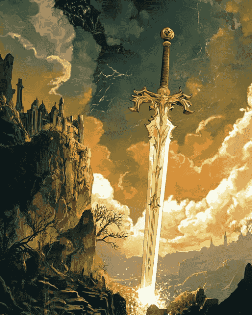 Fantasy Sword Adventure Diamond Painting