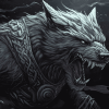 Fenrir Wolf Fantasy Diamond Painting