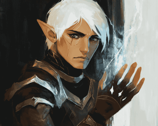 Fenris Dragon Age Character Diamond Painting