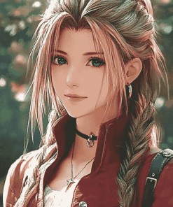 Final Fantasy Aerith Diamond Painting