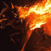 Fire Wolves Diamond Painting