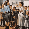 First Day Classroom Vintage Diamond Painting