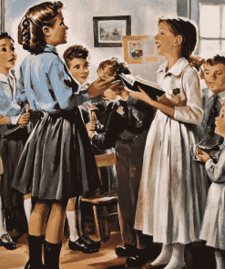 First Day Classroom Vintage Diamond Painting