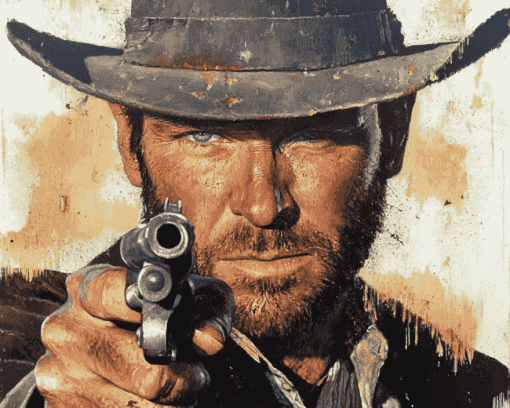 Fistful Of Dollars Film Diamond Painting