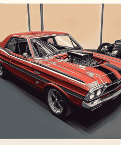 Ford Falcon Engine Diamond Painting