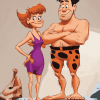 Fred Flintstone Cartoon Diamond Painting