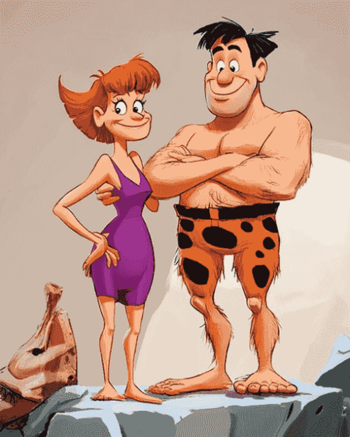 Fred Flintstone Cartoon Diamond Painting