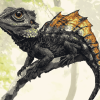 Frilled Dragon Reptile Diamond Painting