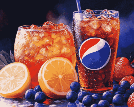 Frozen Pepsi Beverage Diamond Painting