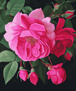 Fuchsia Musk Blossom Diamond Painting