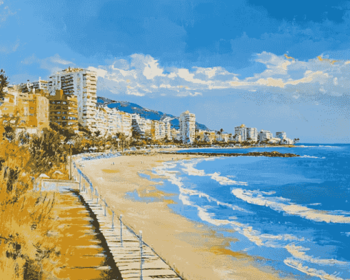 Fuengirola Seaside Diamond Painting