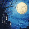 Full Moon Sky Diamond Painting