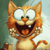 Garfield Cartoon Cat Diamond Painting