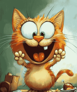 Garfield Cartoon Cat Diamond Painting