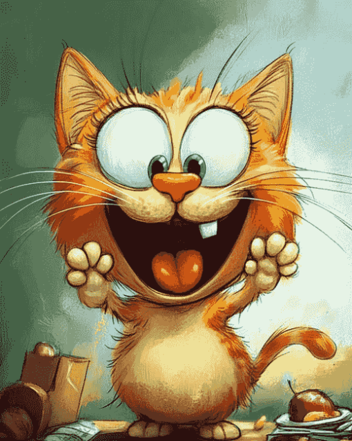 Garfield Cartoon Cat Diamond Painting