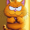 Garfield Cartoon Cat Diamond Painting