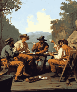 George Caleb Bingham Vintage Raftsmen Diamond Painting