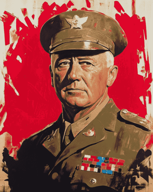 George Patton Military Diamond Painting