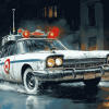 Ghostbusters Ecto 1 Car Diamond Painting