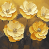 Golden Blossoms Diamond Painting