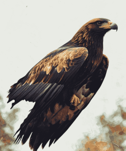 Golden Eagle Birds Diamond Painting