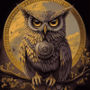 Golden Fantasy Owls Diamond Painting