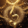 Golden Music Symbol Diamond Painting