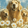 Golden Retrievers Puppy Diamond Painting