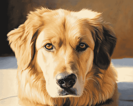 Golden Shepherd Puppies Diamond Painting