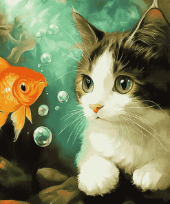 Goldfish Cats Diamond Painting