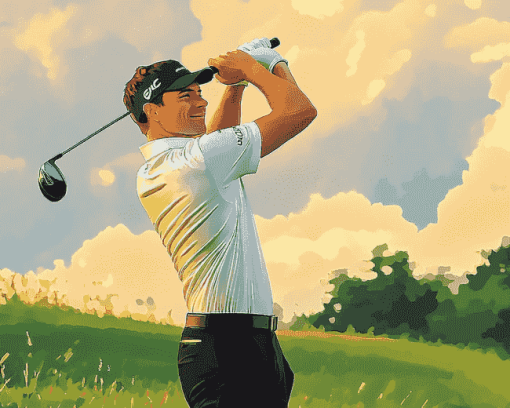 Golf Legend Viktor Hovland Diamond Painting