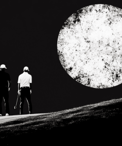 Golf Lover's Black and White Diamond Painting