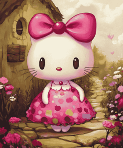 Gorgeous Hello Kitty Diamond Painting