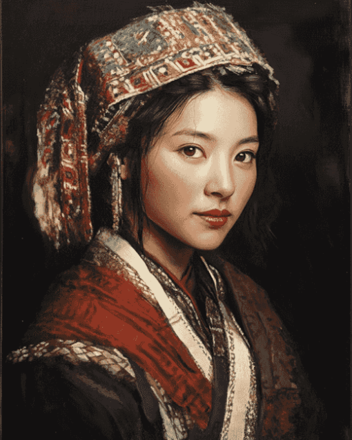 Gorgeous Tibetan Woman Diamond Painting