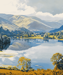 Grasmere Lake Landscape Diamond Painting