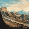 Great Wall of China Landscape Diamond Painting