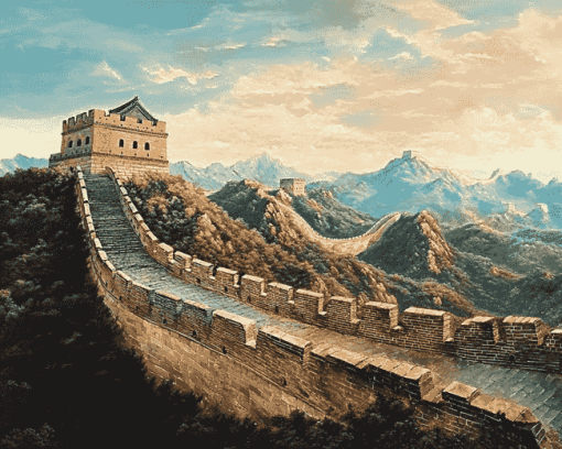 Great Wall of China Landscape Diamond Painting