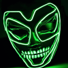 Green Neon Mask Animation Diamond Painting