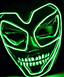 Green Neon Mask Animation Diamond Painting