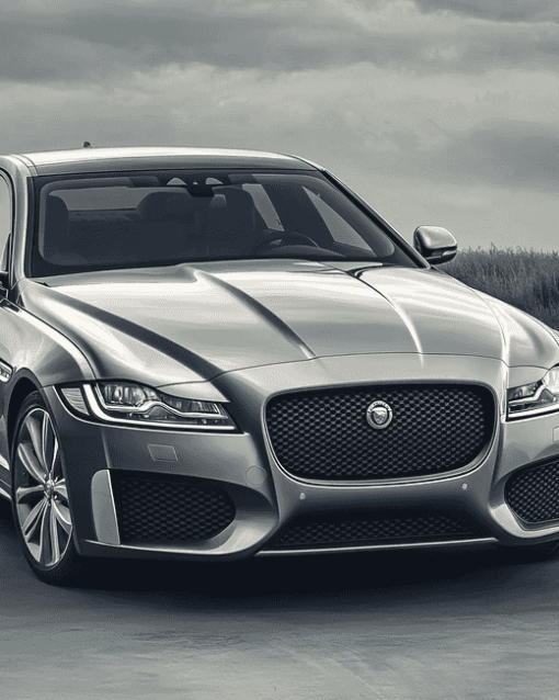 Grey Jaguar XF Luxury Diamond Painting