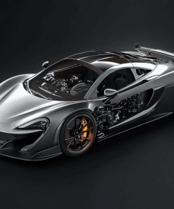 Grey McLaren Supercar Diamond Painting