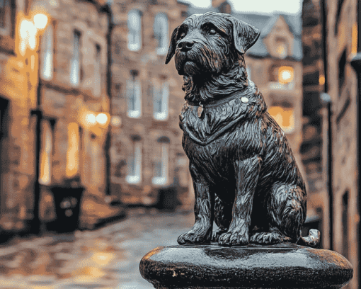 Greyfriars Bobby Statue Diamond Painting