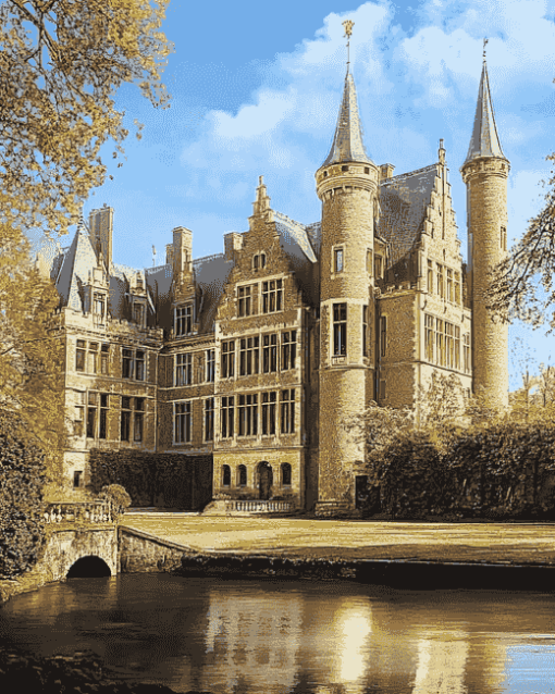 Groot Bijgaarden Castle Brussels Diamond Painting