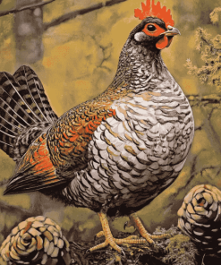 Grouse Bird Artistry Diamond Painting