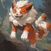 Growlithe Pokemon Anime Diamond Painting